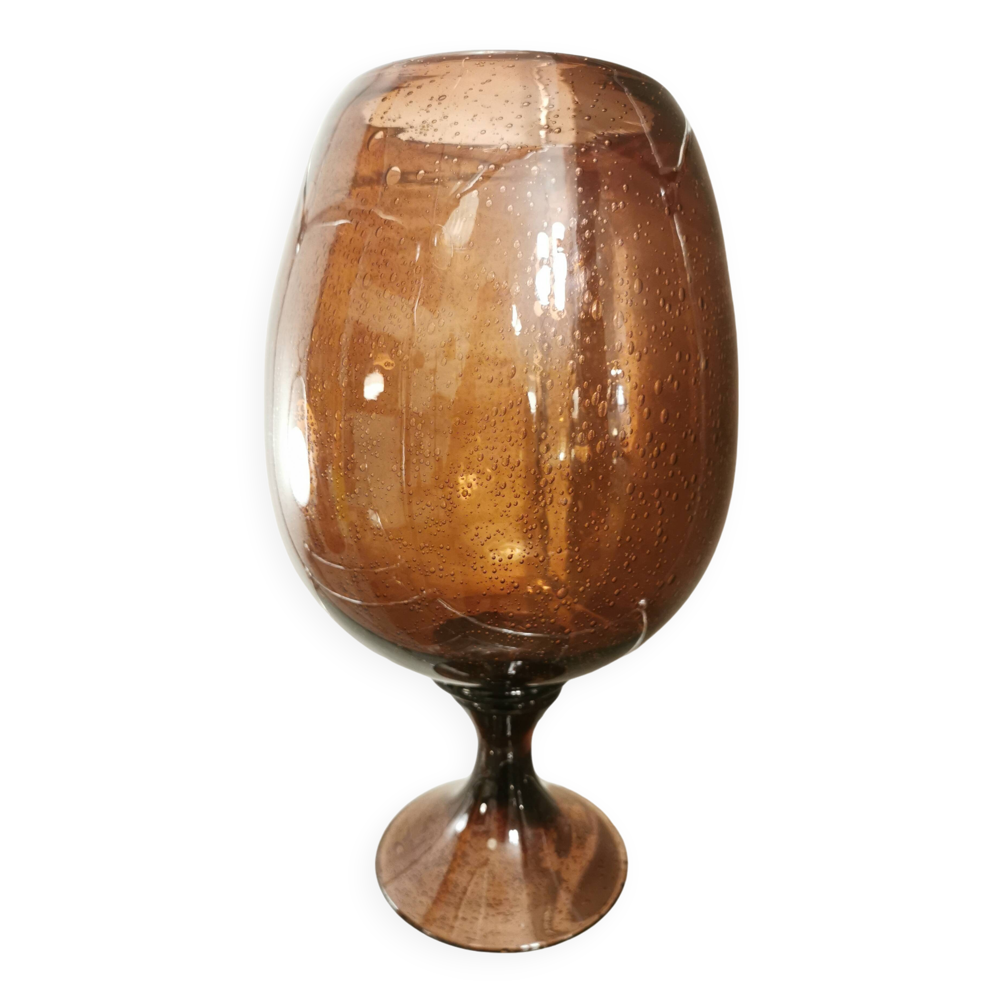 Large 40cm Biot glass "wedding" cup