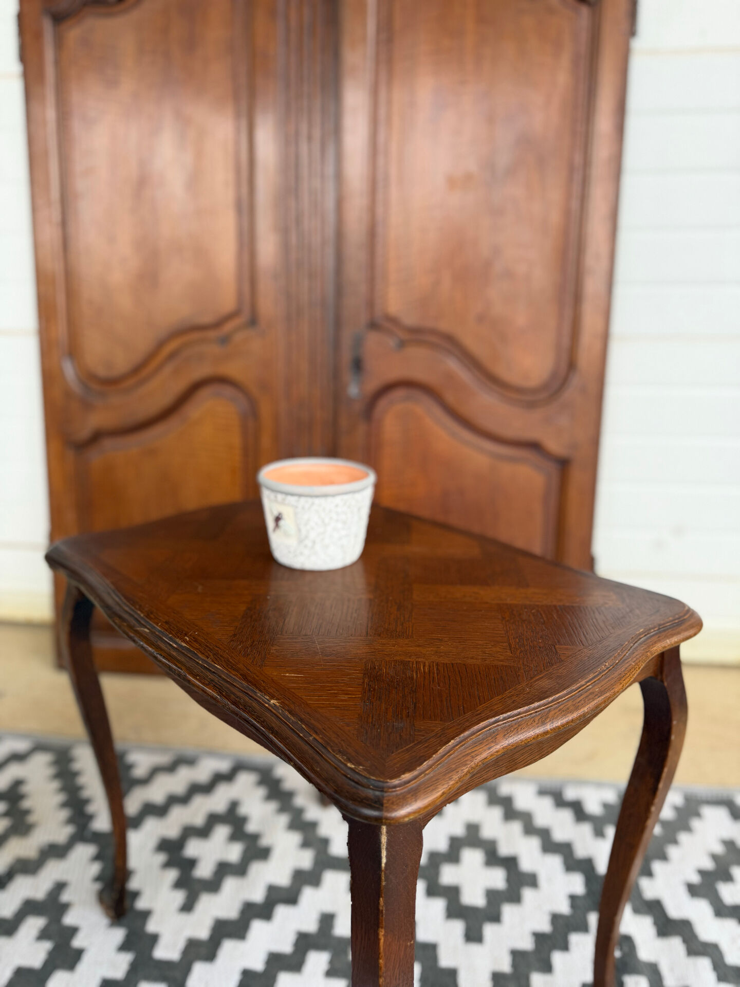 2 nesting tables in wood - Louis XV style