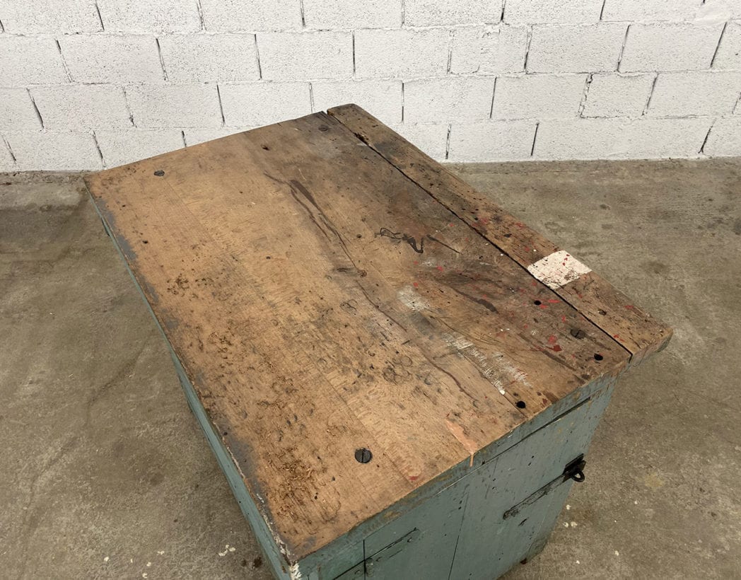 oak and pine central island workshop workbench