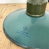 Industrial Green Enamel Pendant Lamp with Cast Aluminium Top, 1960