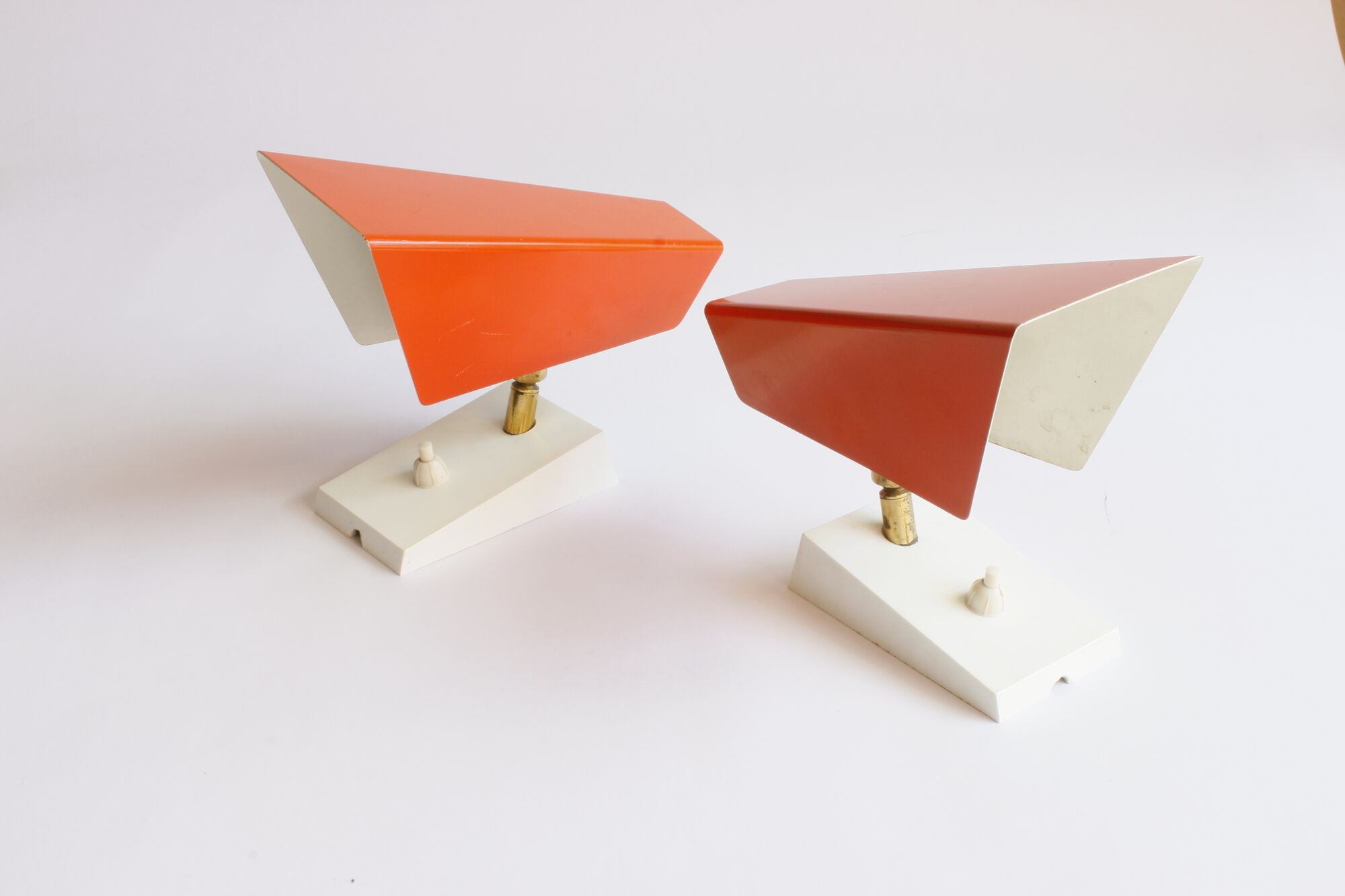 Orange wall sconces by J. J. M. Hoogervorst for Anvia, 1960s