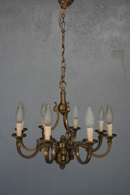 Chandelier bronze 8 branches