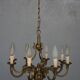 Chandelier bronze 8 branches