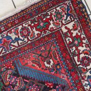 Handmade vintage Persian Malayer rug 129cm x 219cm 1960s