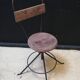 Industrial swivel chair wood and metal