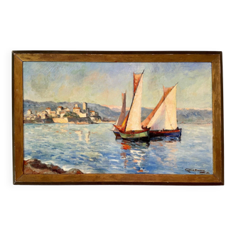 Alexandre Gaillard-Deschamps (1903-1984) - Return from Fishing in Corsica