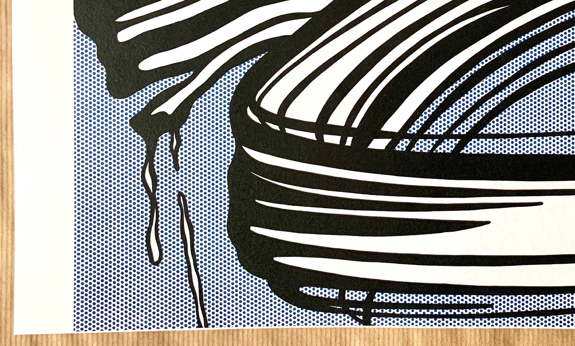 Original pop-art poster, reissue by Roy Lichtenstein "little big painting 1965"