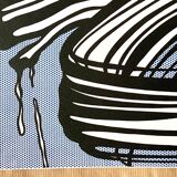 Original pop-art poster, reissue by Roy Lichtenstein "little big painting 1965"