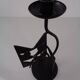 Brutalist Iron Cat Candleholder, Germany, 1960s