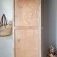 Antique Parisian bonnetière with a patina – vintage narrow wardrobe
