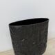 Martin Freyer Rosenthal Bisque Porcelaine Noire Papier Relief Vase Op Art