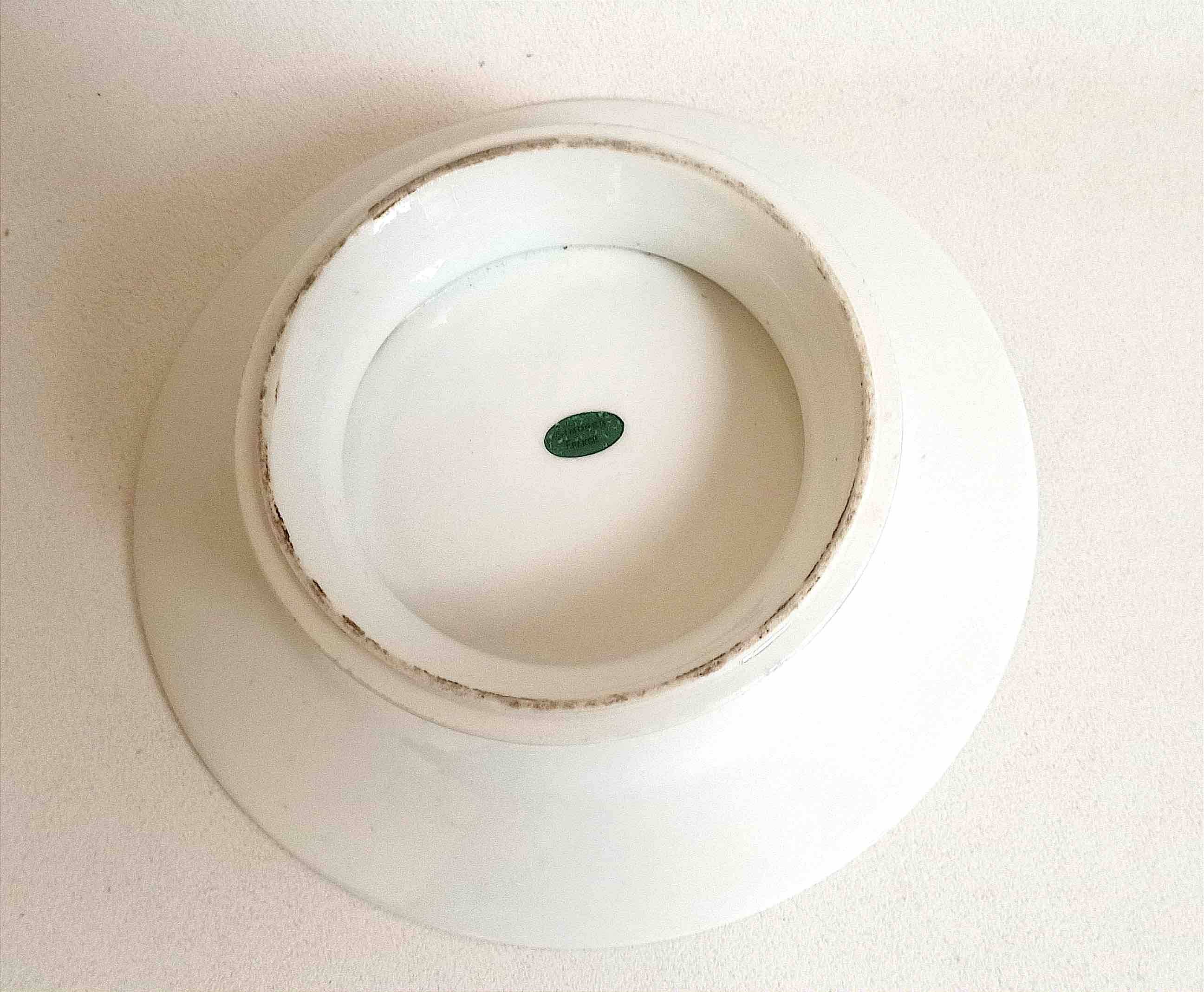 Limoges porcelain cake dish from the 1930s Diameter 23.5 cm