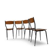 Chaises italiennes du milieu du siècle, années 1960.