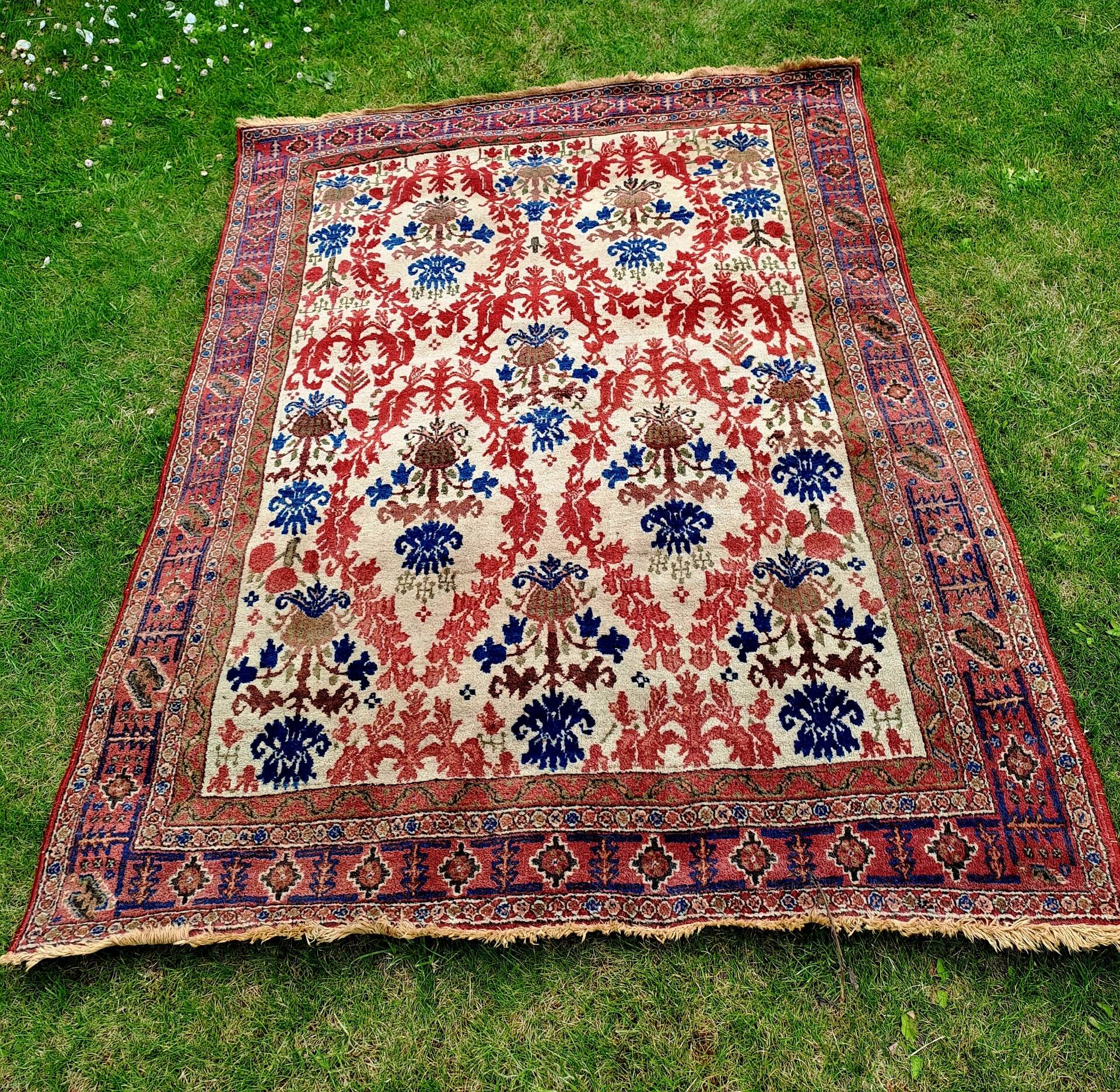 Semi-antique Afshari Persian carpet