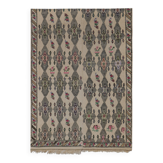 Vintage Turkish Oushak Handwoven Rug 172x233 cm