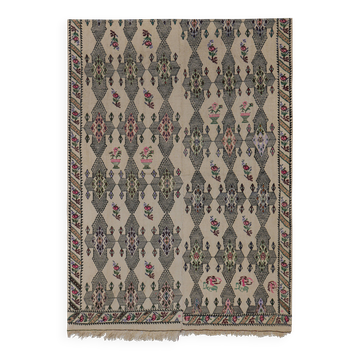 Vintage Turkish Oushak Handwoven Rug 172x233 cm