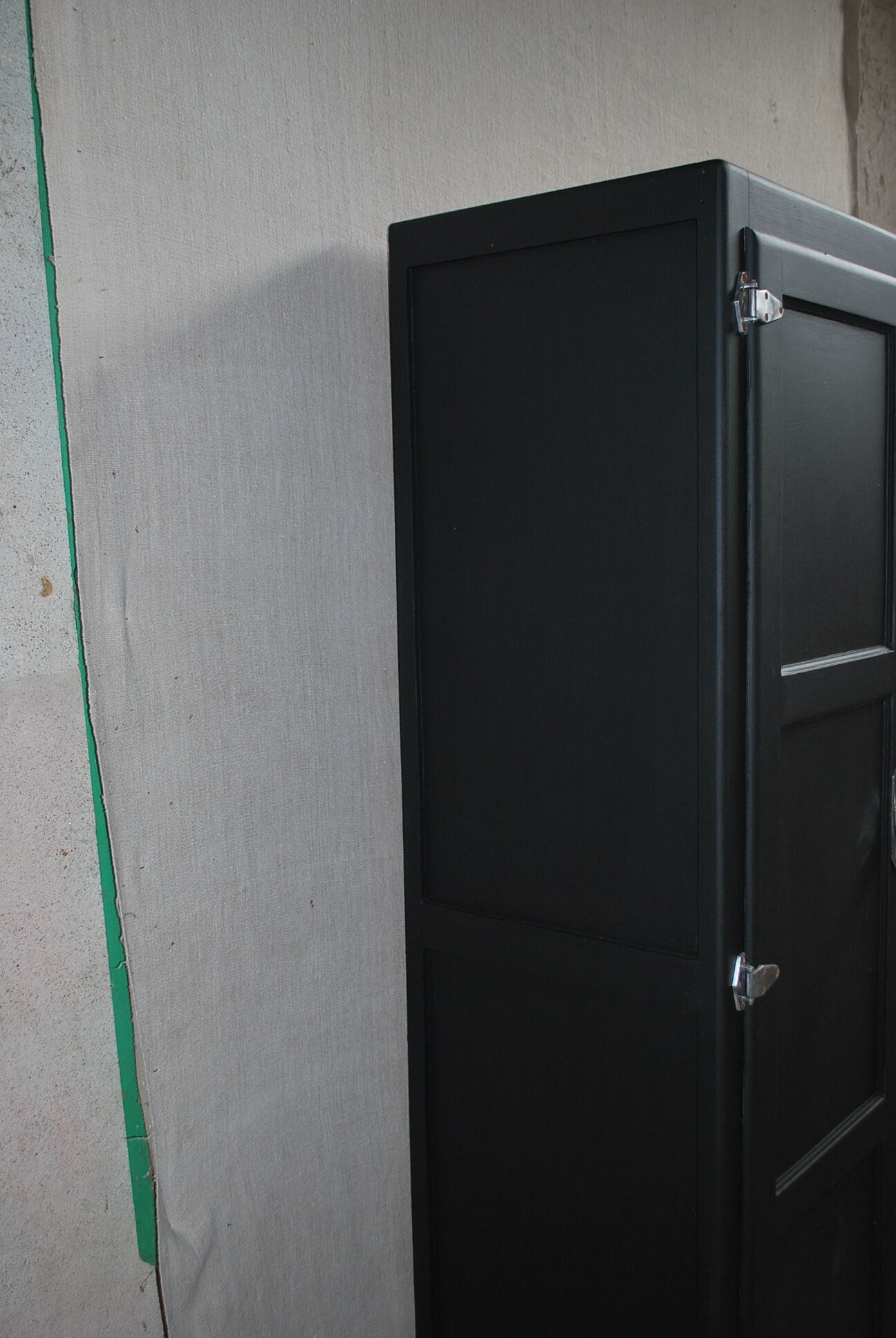 Renovated black parisian wardrobe