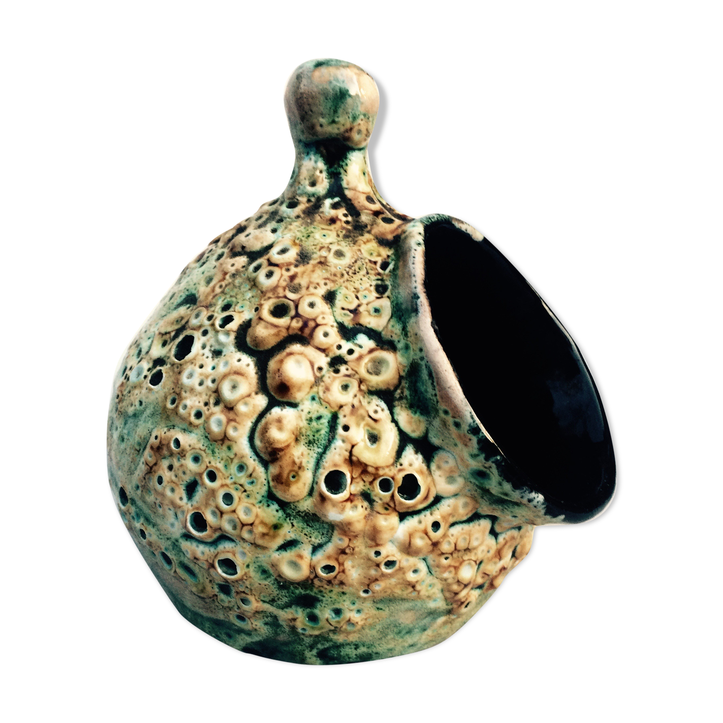 Carmamique pot - empty pocket vintage lava