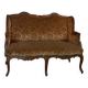 Small Louis XV style wingback bench, circa 1880