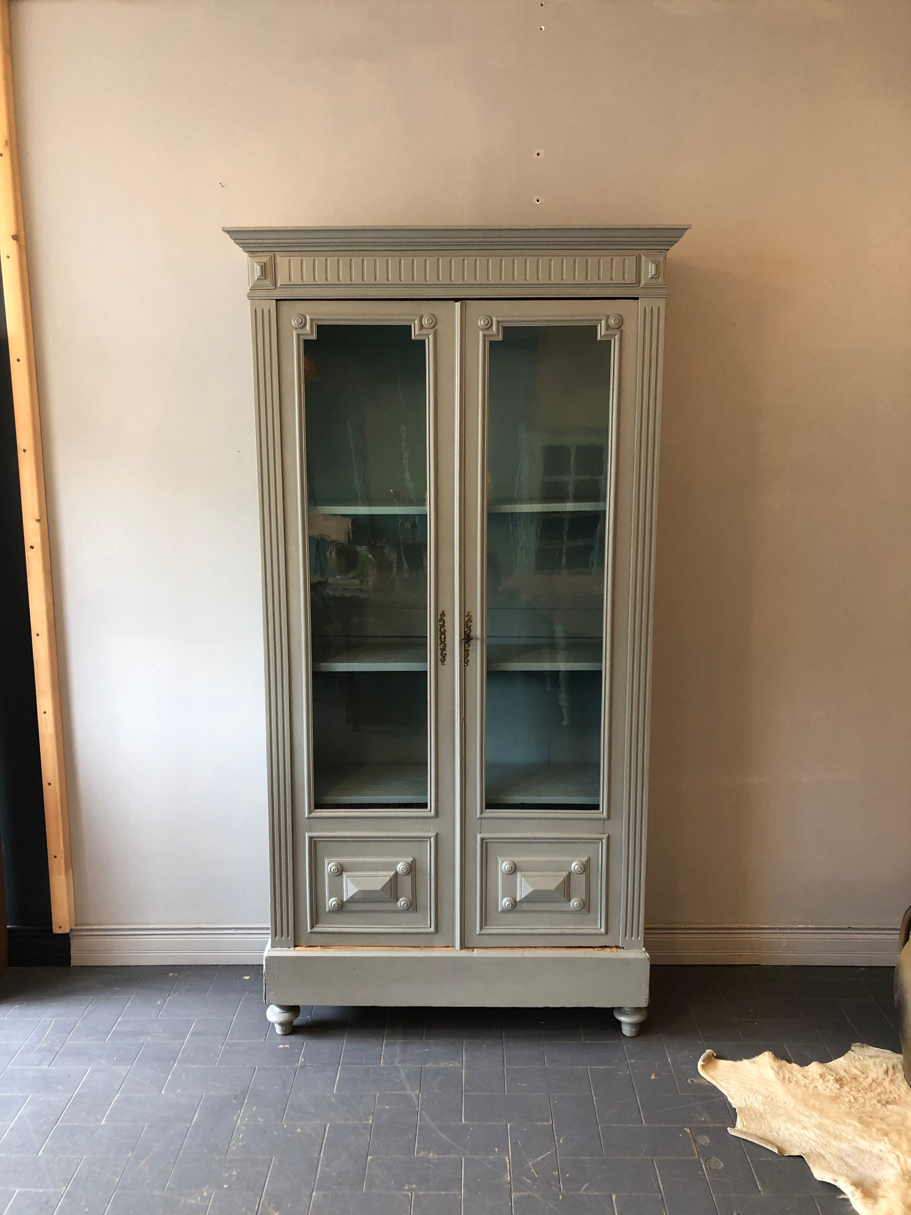 Late 19th century glass cabinet