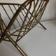 Porte revues 1960 en fer battu doré faux bambou travail italien