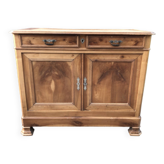 Old low sideboard in solid cherry wood from the 1900s.