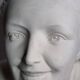 Bust of a young woman by Salvatore Melani, Art Deco style, 48 cm