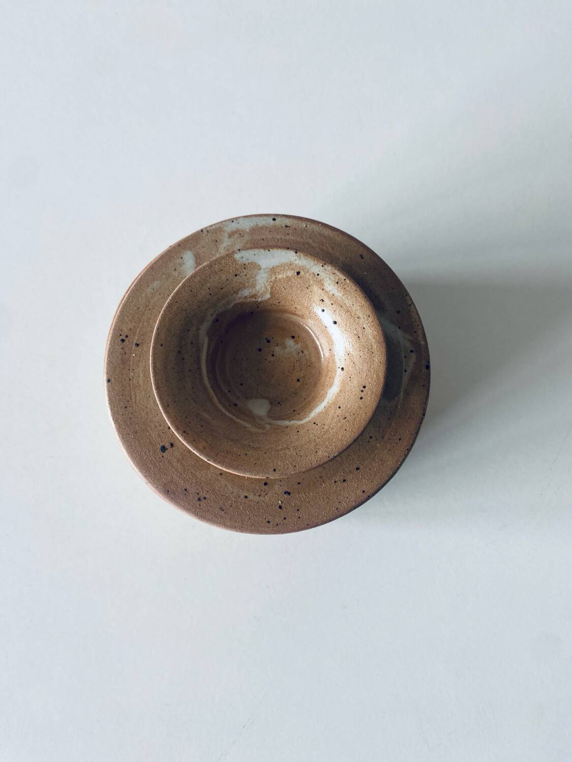 Water butter dish or Breton stoneware butter dish