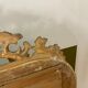 Large mirror with pediment XVIII eme gilded  86x150cm