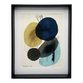 Dessin abstrait original et contemporain, encadré – Bertrand Mugabure