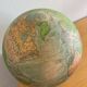 Luminous globe world map in glass Perrina vintage 60s