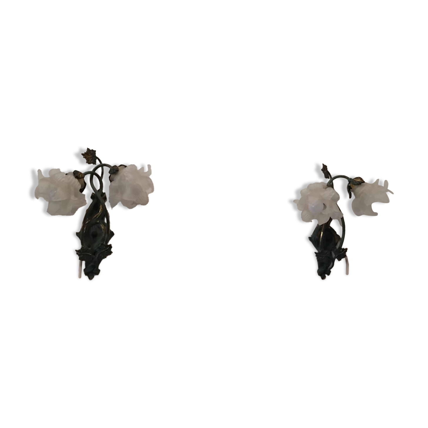 Pair of Hollywood Regency wall lights from the 60s/70s