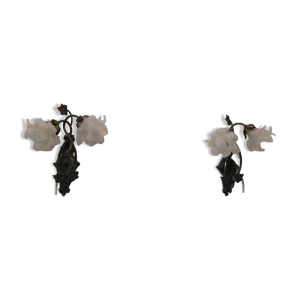 Paire d'appliques hollywood - regency