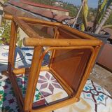 Small woven rattan table