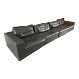 Modular leather sofa
