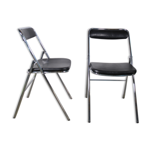 Paire de chaises pliantes