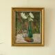 Original vintage still life – vase of flowers
