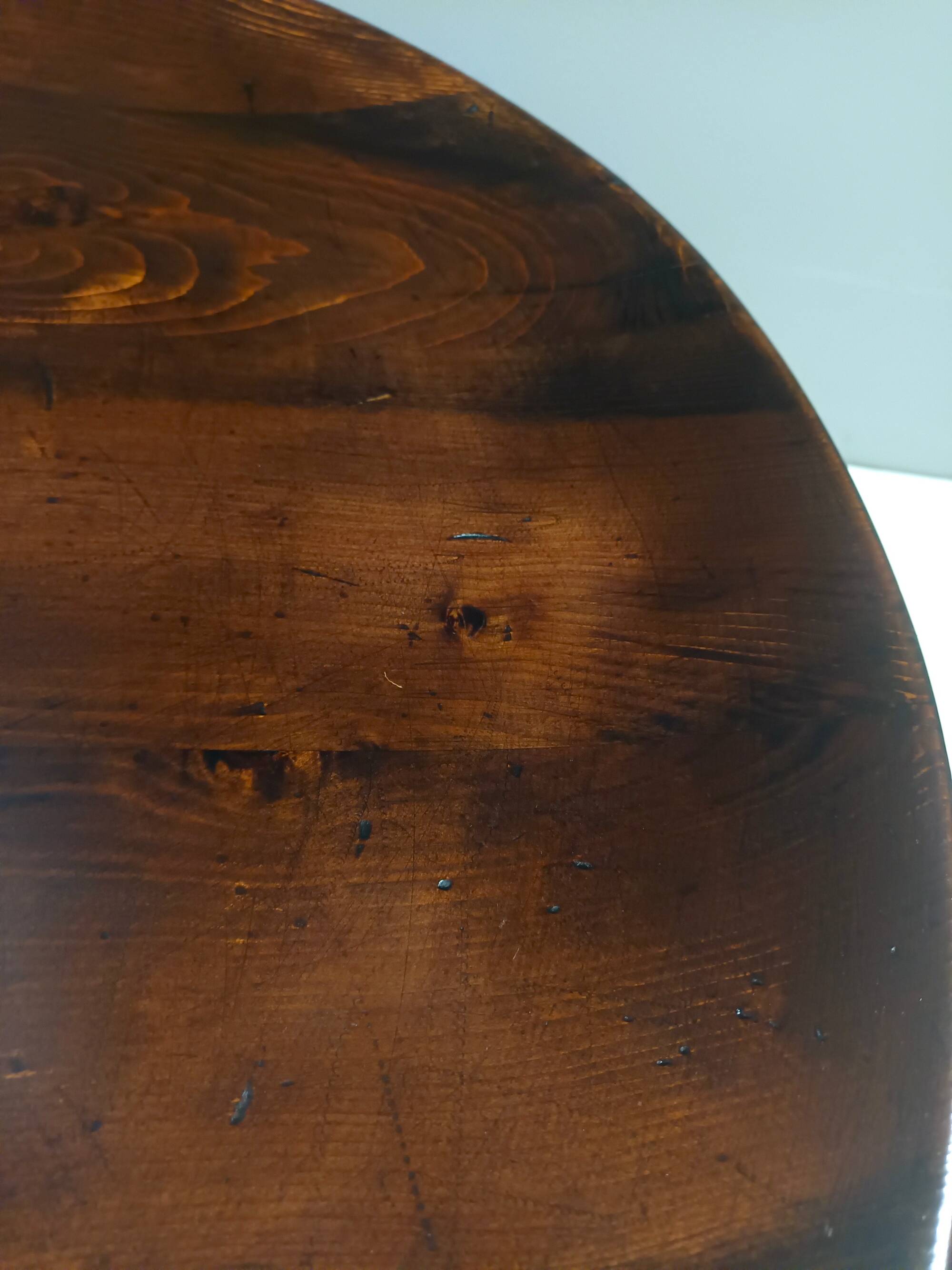 Brutalist Round Beech Coffee Table