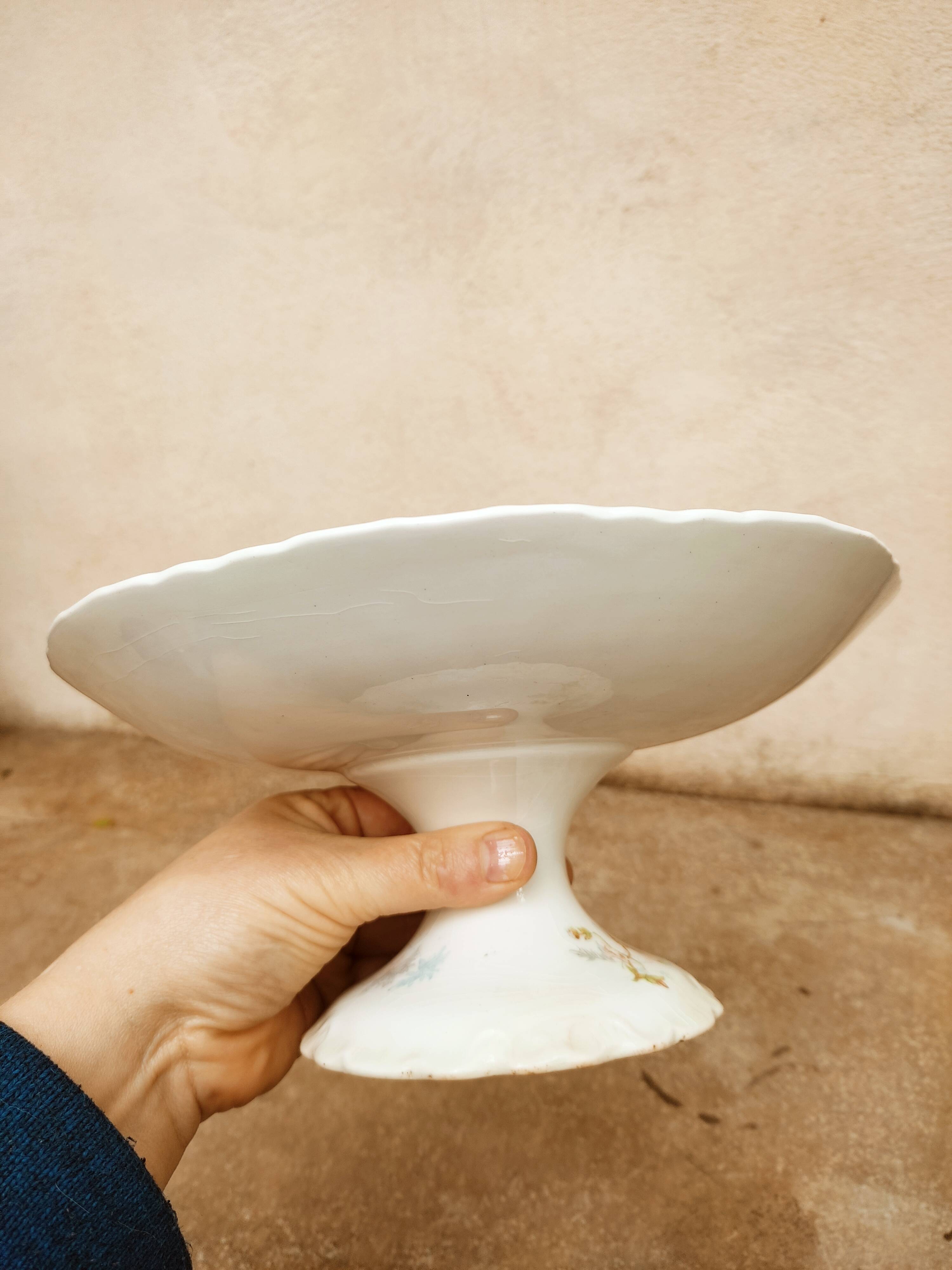 English compotier in half porcelain