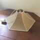 Six-sided braided straw hanging lamp