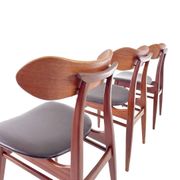 Louis van Teeffelen “Kastrup” dining chairs for Wébé – set of 4