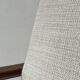 Scandinavian armchair in wood, Pierre Frey fabric, refurbished, Denmark 1950.