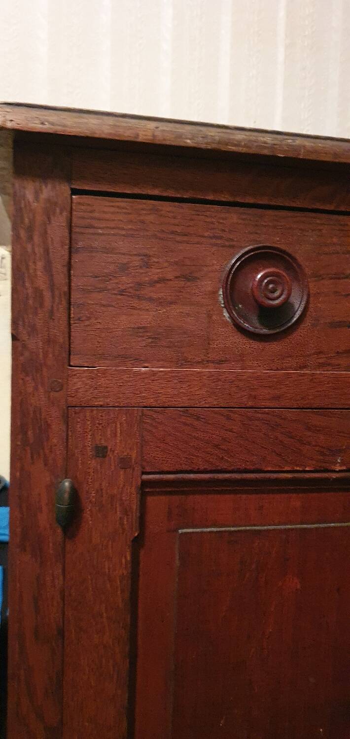 Low solid wood buffet