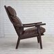 1970s, Danish design by H.J.Wegner, highback armchair, model GE530.