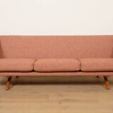 Vintage sofa | 3-seater | ML-90 | pink | reupholstered