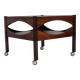 Années 1970, design danois par Kristian Vedel. Table d'appoint modèle "Modus", en bois de teck.