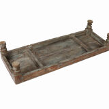 Table Low Patine Brown Old Teck Piece of Origin India