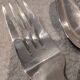 Silver-plated metal stew fork and spoon by silversmith Ercuis Valencay