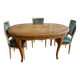 Louis XVl oak table with extensions