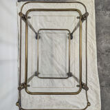 1950s brass rolling trolley